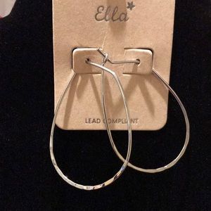 🍒Silver hoop earrings🍒